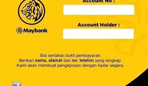 Koleksi Template Akaun Bank Untuk Peniaga Online dan PKS