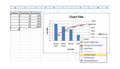 Cara Buat Diagram Pareto Di Excel 2007