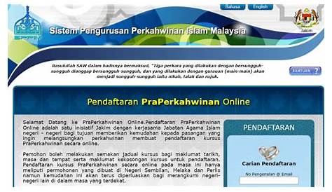 Cara Daftar Kursus Kahwin Online Setiap Negeri