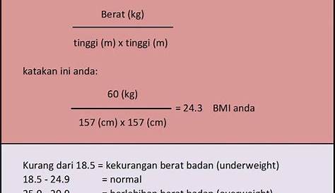 Cara Kira Bmi Manual : Cara Kira BMI - Portal Malaysia : Cara kira bmi
