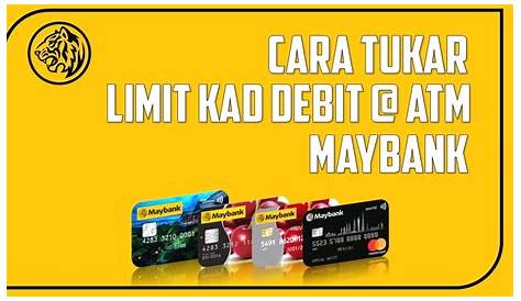 Cara Tukar Limit Kad Debit Maybank - YouTube