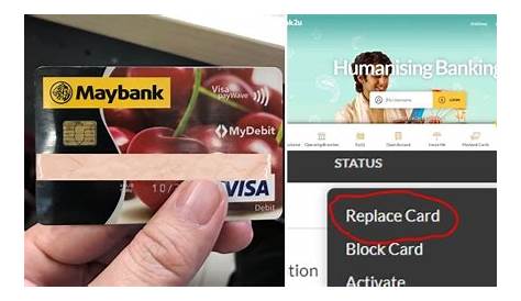 Cara Tukar Kad Debit ATM Maybank Yang Baru Secara Online - CARA2U