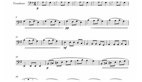 carol of the bells trombone duet Sheet music for Trombone (Brass Duet