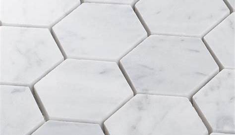 Carrara Marble Hexagon Mosaic 2″ Wholesale Marble Tiles