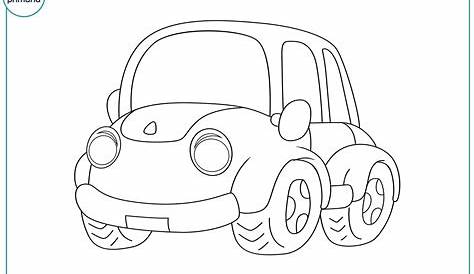 Dibujos de vehiculos, coches y carros para colorear e imprimir
