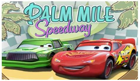 Disney Cars Lightning McQueen Conquers Palm Mile Speedway Race Pro