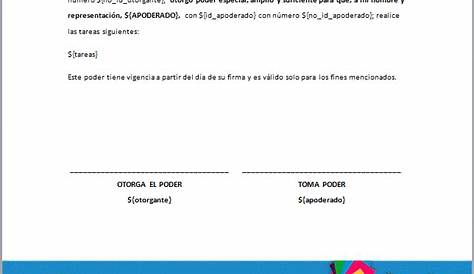 Carta Poder Form - Fill Out and Sign Printable PDF Template | signNow