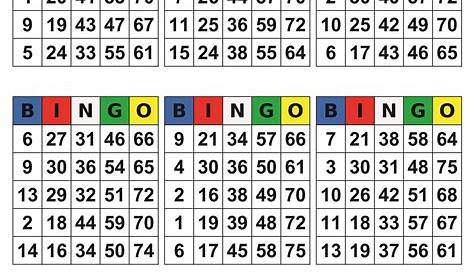 Cartes bingo à imprimer - Générateur Bingo Free Printable Bingo Cards