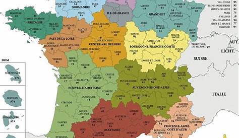 Carte interactive des départements français | Départements français