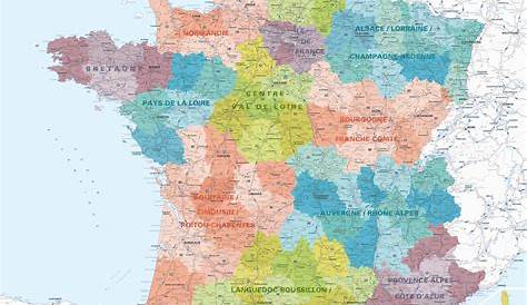 Carte départements de France pour Word et Excel modifiable
