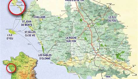 Carte de l'île de Noirmoutier - Plan des activités - Un amour de