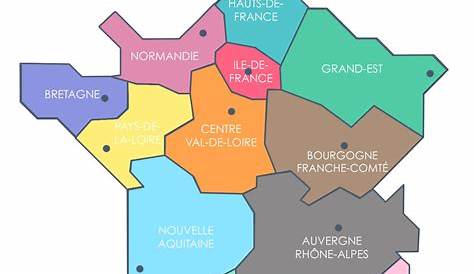 Découpage Administratif De La France : Les Régions | Vie à Carte De