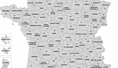 Carte de France vierge à imprimer | Fond de carte avec les régions et