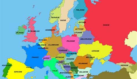 Carte de l'Europe en 2022 | Carte europe, Carte europe pays, Carte du