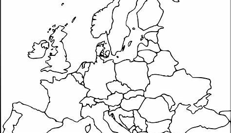 Carte politique de l'Europe.
