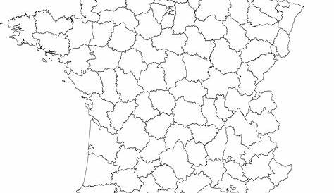 Fichier:carte Vierge Départements Français Avec Dom.svg intérieur Carte