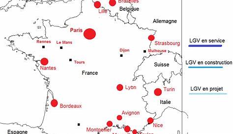 Principales villes de France ≡ Voyage - Carte - Plan