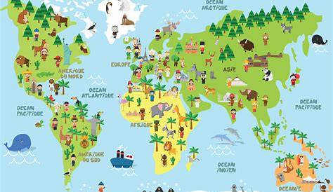 Planisphère À Imprimer Avec Nom Des Pays | Carte du monde a imprimer