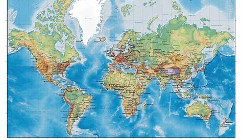 Planisphère Vierge Carte Du Monde À Imprimer Pdf : Carte Du Monde
