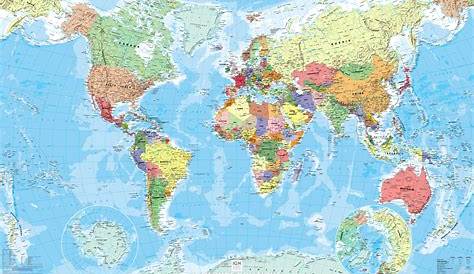 Carte du monde format a3 a imprimer - infini photo