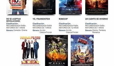 Cartelera de cine Bogotá, Cali, Medellín y otras ciudades de Colombia