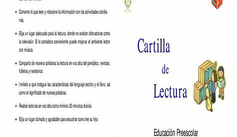 Cartilla de lectura para preescolar