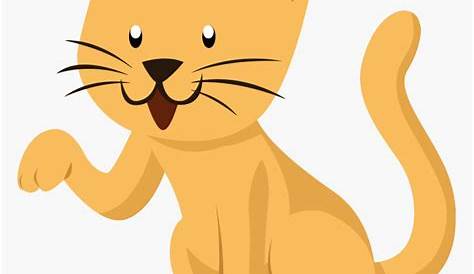 Clipart Transparent Cats Vector Cute Cat - Cute Cat Cartoon Png - Full