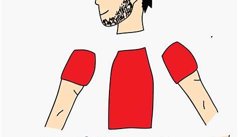Cartoon man body parts | Free SVG