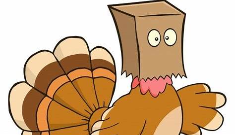 Premium Vector | Turkey bird cartoon character hiding under a bag barks