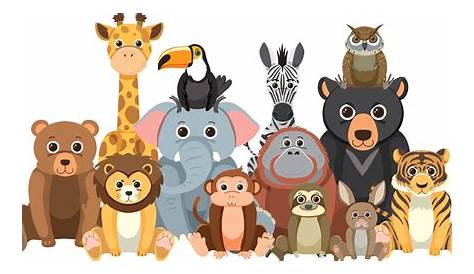 Cartoon collection animal of zoo Royalty Free Vector Image