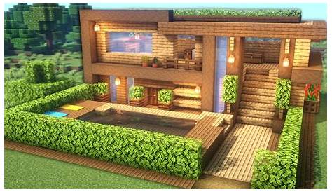 Casa Madera #minecraft | Easy minecraft houses, Minecraft houses, Cool