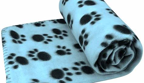 Pet Dog Cat Paw Prints Blanket Mat Bed Cute Lovely Warm Soft | Cat