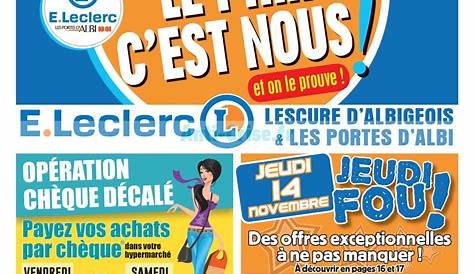 Anti-crise.fr | Catalogue Leclerc Local du 20 au 23 mars 2019 (Rouffiac