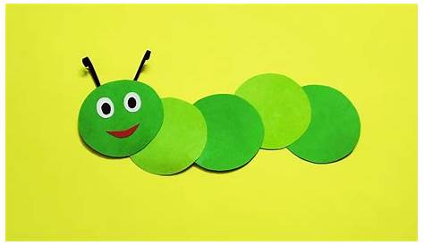 Caterpillar Crafts With Construction Paper Diy Craft For Kids