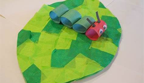 Caterpillar Leaf Craft The Very Hungry With Free Printable Leaves Messy