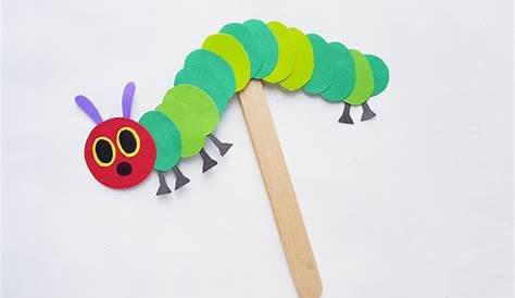 Caterpillar Puppet Craft The Very Hungry Y Kids 365