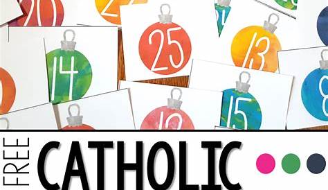 Free Printable Catholic Calendar : Children's Christmas Advent Calendar