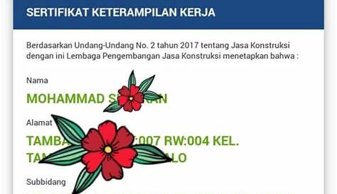 Persyaratan Uji Sertifikasi SKA/SKT – APEI DKI JAKARTA – Sertifikasi