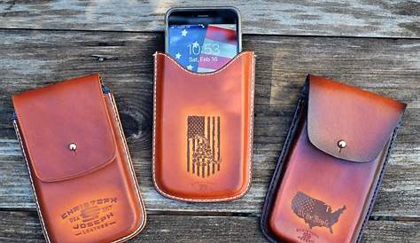 Custom Leather Smartphone Case / I-phone Leather Caddie / - Etsy