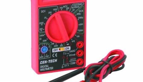 Cen Tech Digital Multimeter Manual