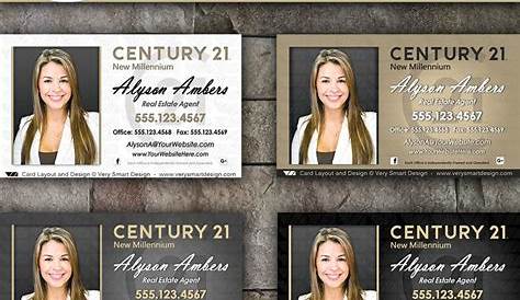 Century 21 business cards for realtors