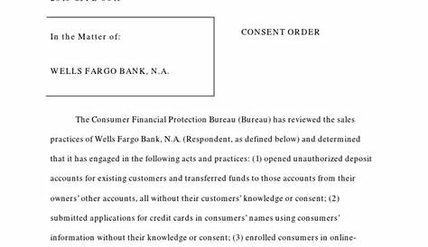 Wells Fargo Confirms Termination of OCC Add-On Products Consent Order