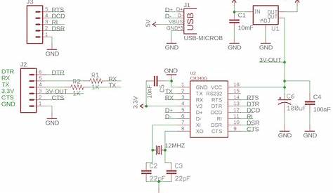 CH340G USB to RS232 TTL module schematic_KS EasyEDA
