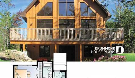 Chalet House Plans With Loft Plan , Log Cabin Floor ,
