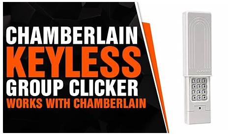 Chamberlain Group Clicker Keyless Entry Klik2U-P2 Manual