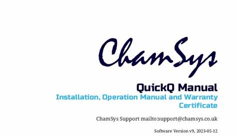 Chamsys Quickq 10 Manual