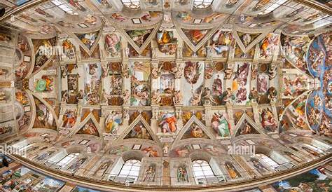Chapelle Sixtine Plafond 1508 MichelAnge Peint La