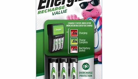 Chargeur Pile Rechargeable Energizer Accu Recharge Universal &