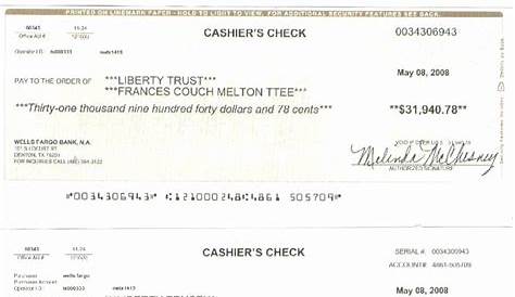 How To Fill Out A Wells Fargo Check / Wells Fargo Check Template