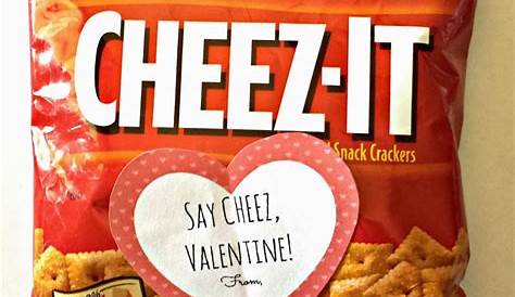 Cheez It Diy Valentine Label Crackers 's Day Gift Bag Idea For Kids Crafty